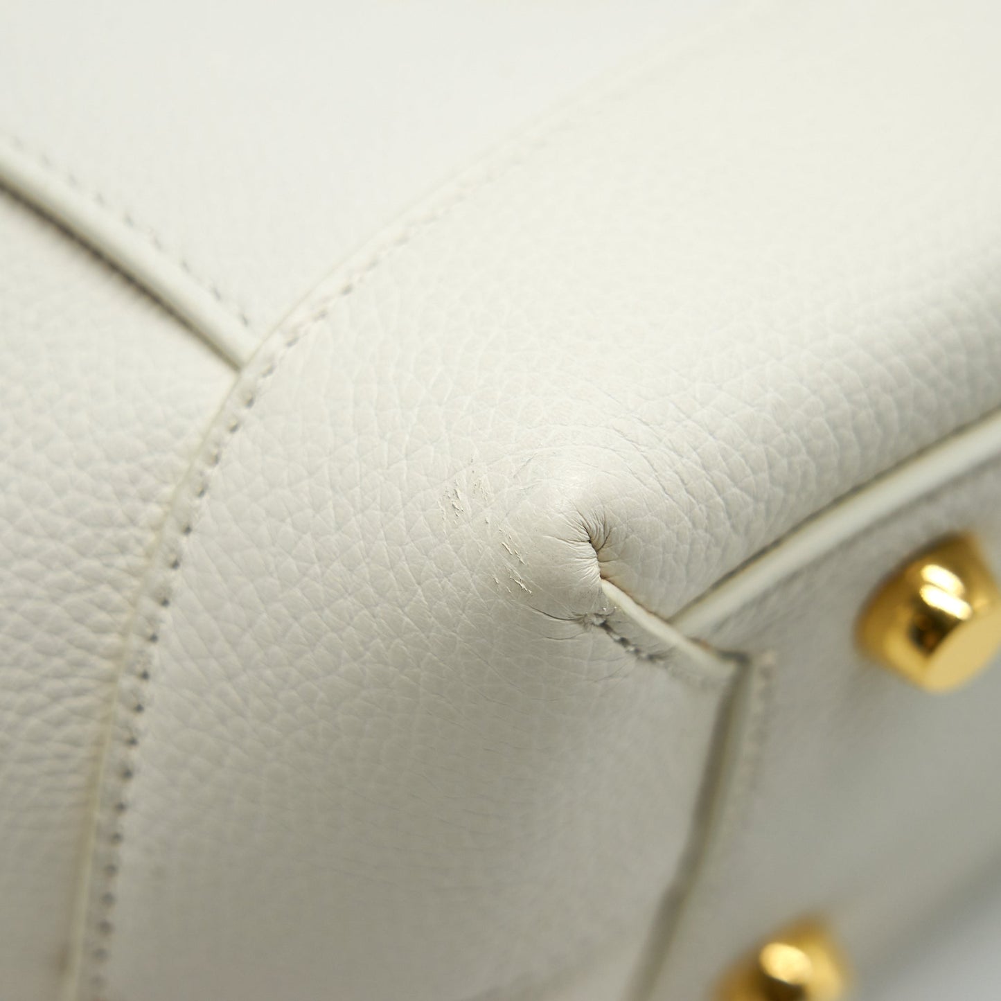 Bottega Veneta Medium Arco Purse White