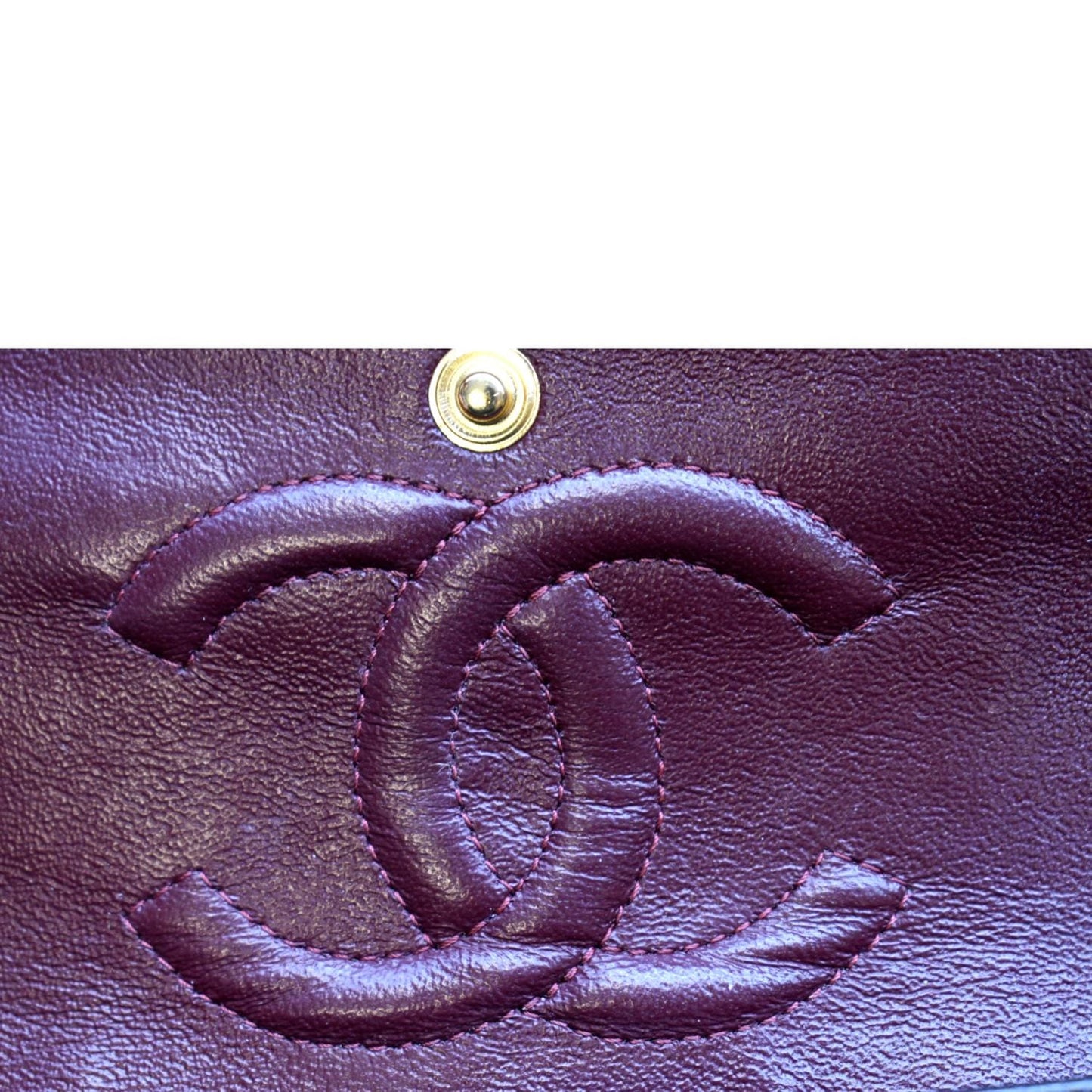 CHANEL Classic Double Flap Leather Shoulder Bag Black