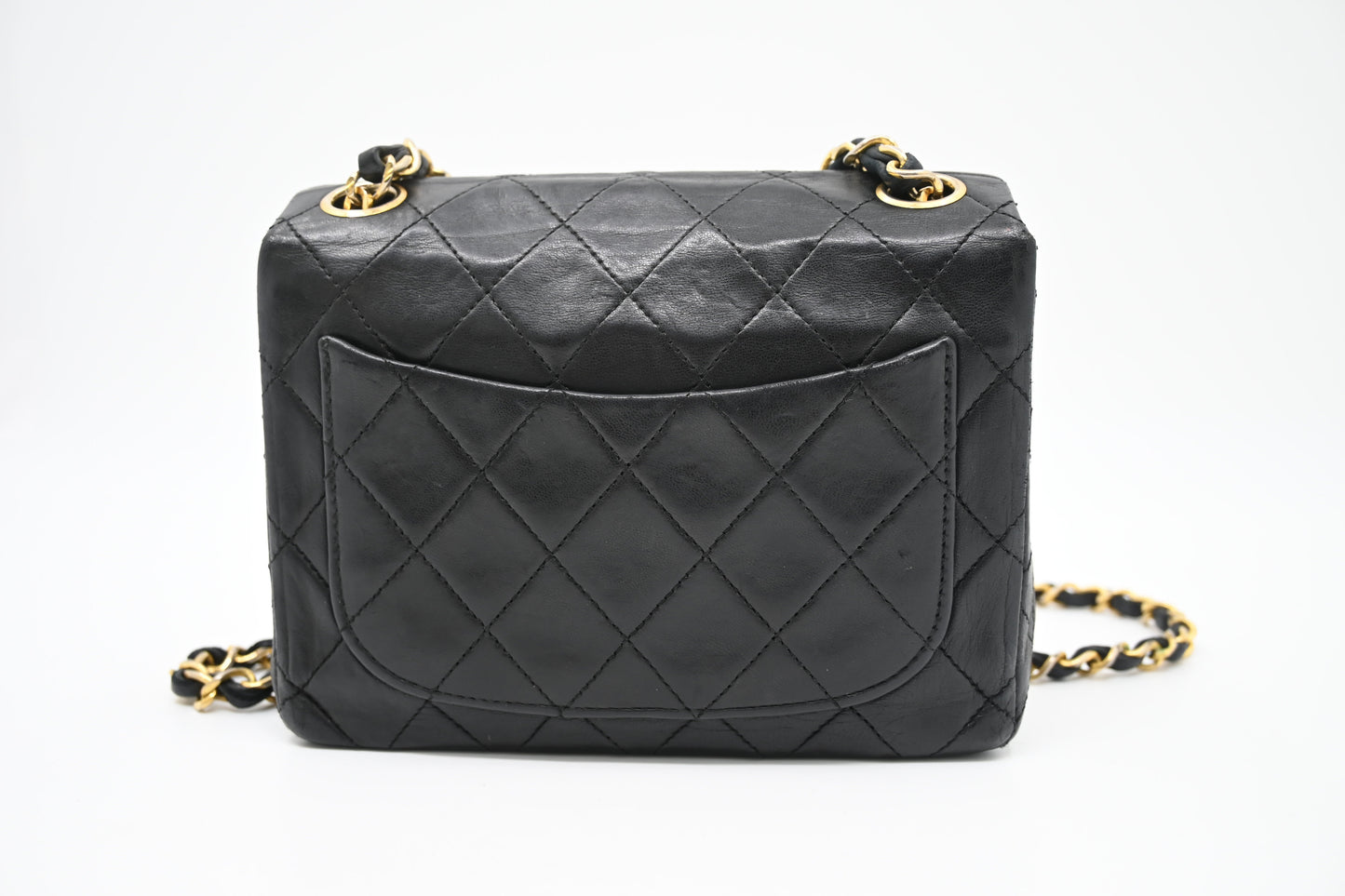 Chanel Mini Square in Black Matelassé Leather