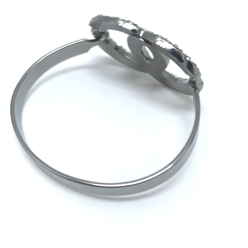CHANEL bracelet Metal, Rhinestone Silver Accessories COCO Mark CC Rhinestone Women
