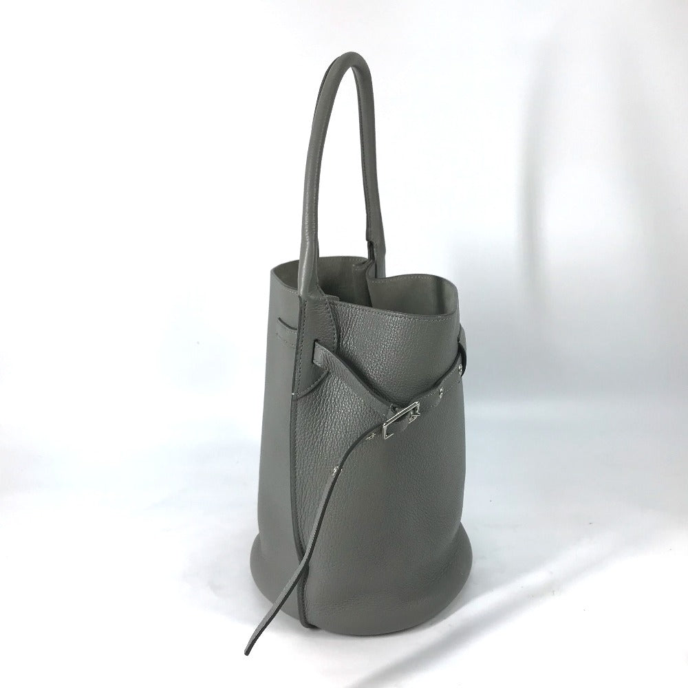 CELINE Handbag 187243 leather gray Shoulder bag with pouch Big bag Bucket Women