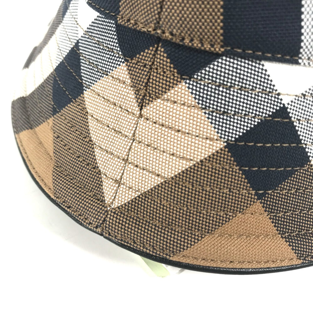 BURBERRY hat 8052981 cotton beige check Women S