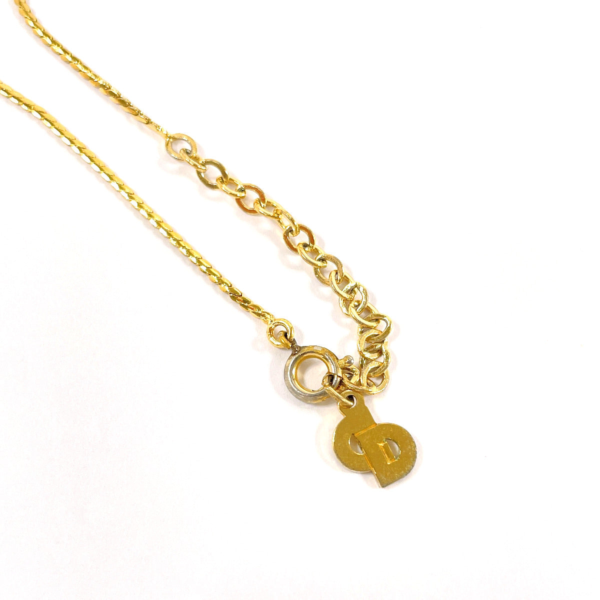 Christian Dior Necklace Metal, Rhinestone gold