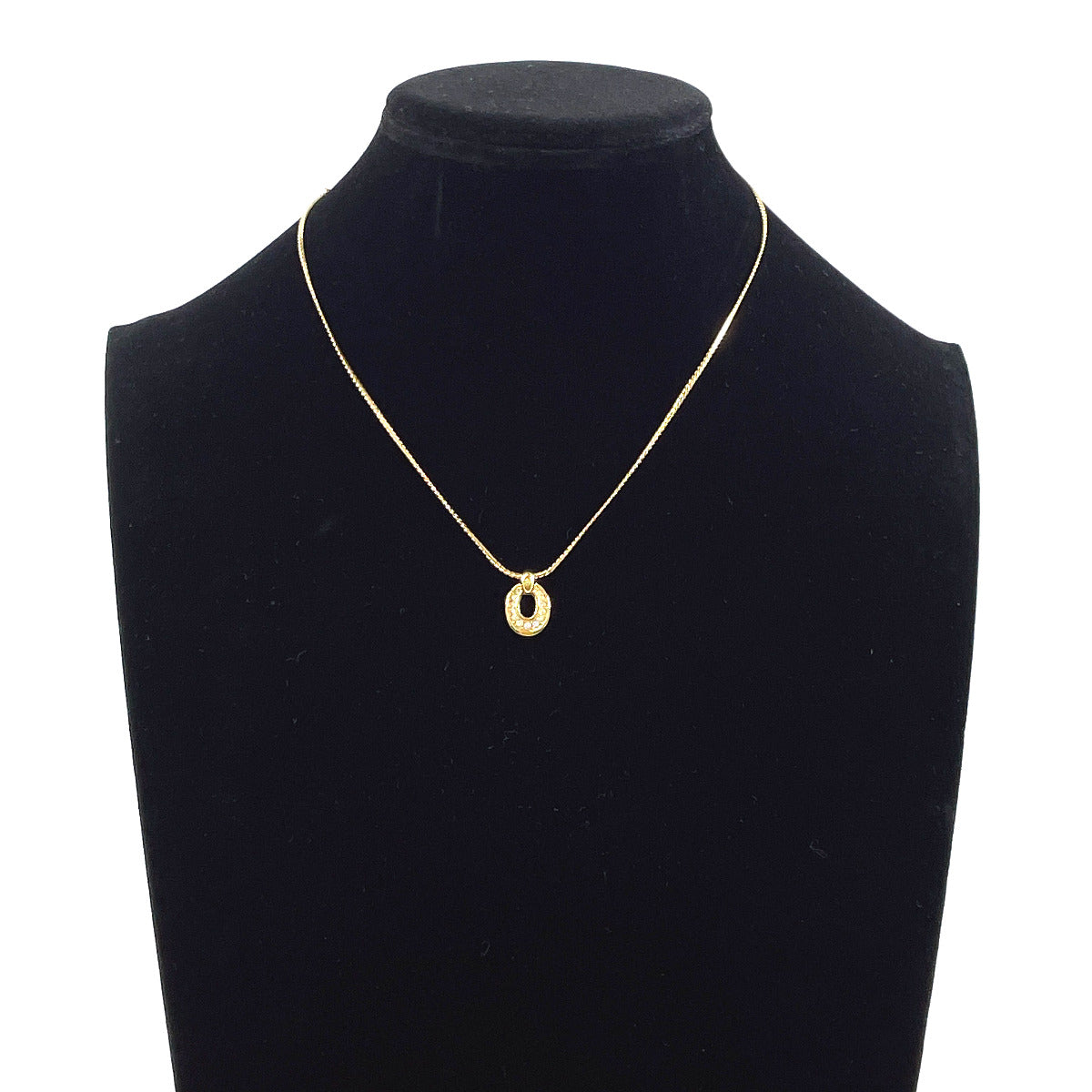 Christian Dior Necklace Metal, Rhinestone gold