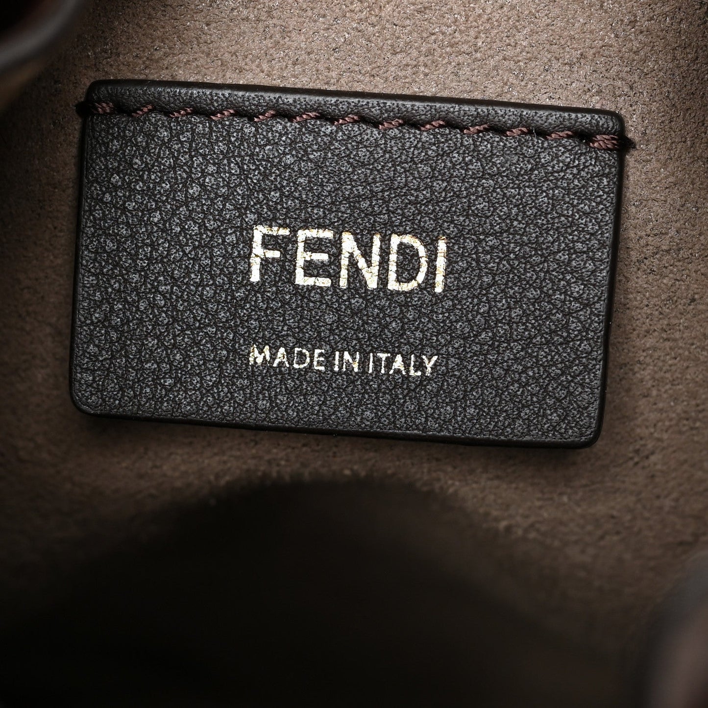FENDI FF MINI MON TRÃSOR BUCKET BAG WITH SHOULDER STRAP