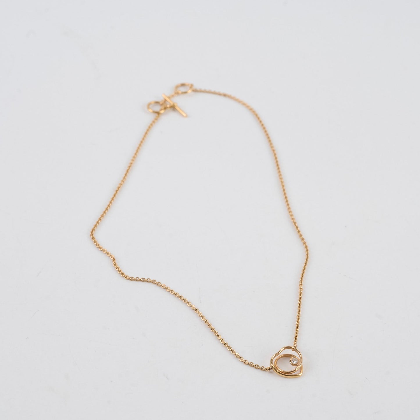 Hermes Collier TPM Vertige Coeur ST Very Small Model Necklace
