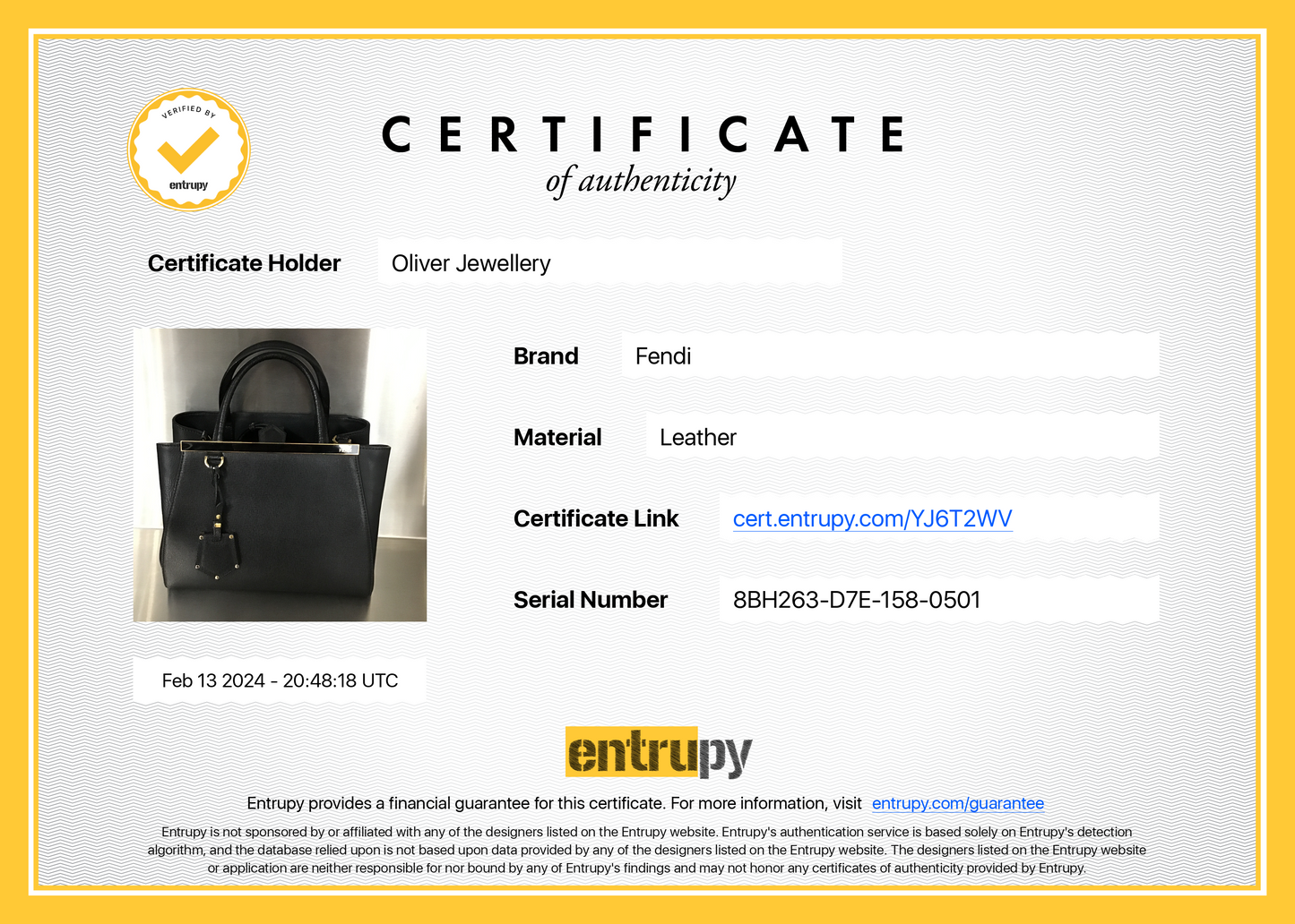 Fendi Black Vitello Elite Leather Petite 2Jours Tote