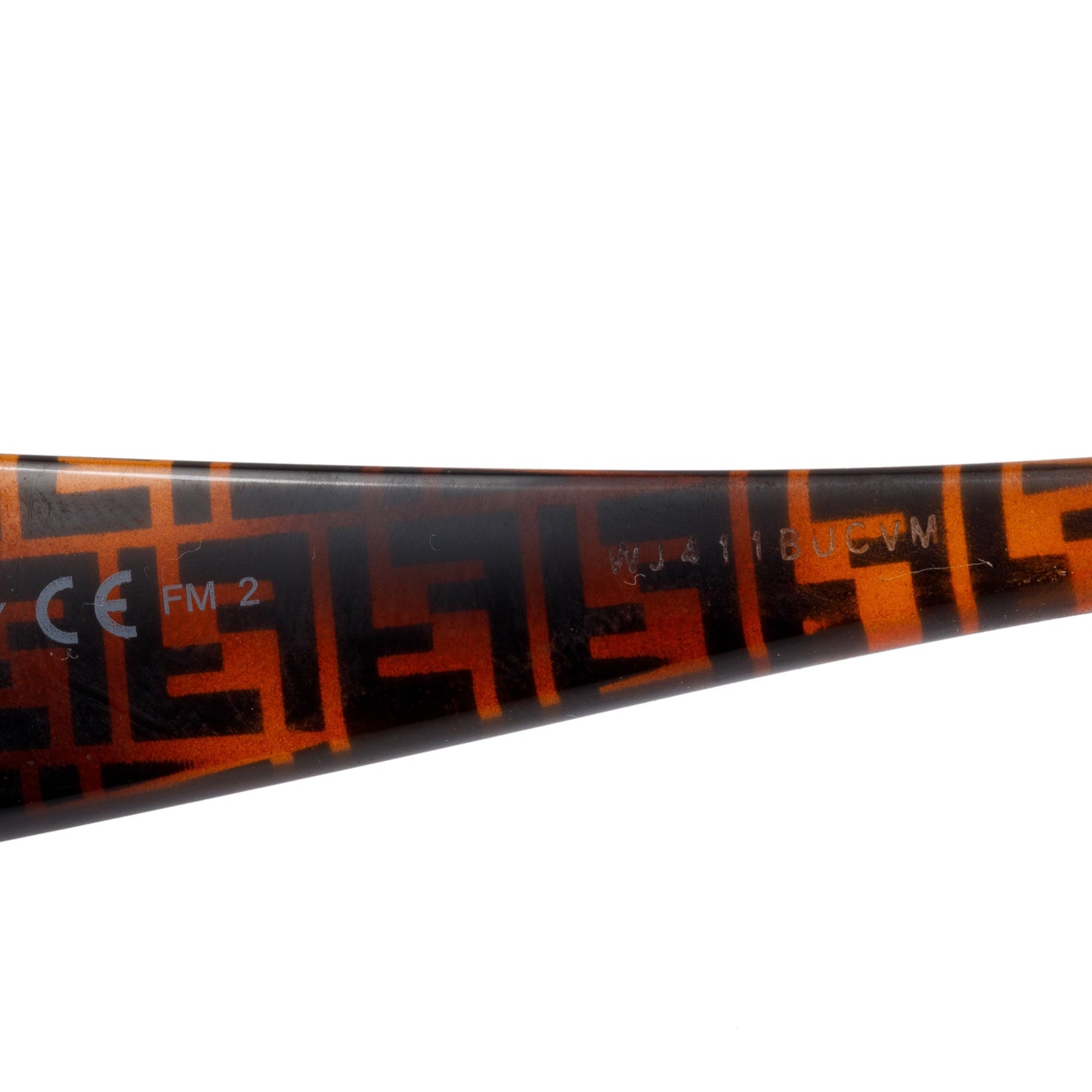 Fendi FF0359/G/S FF Zucca Havana Acetate Fendi First Square Sunglasses