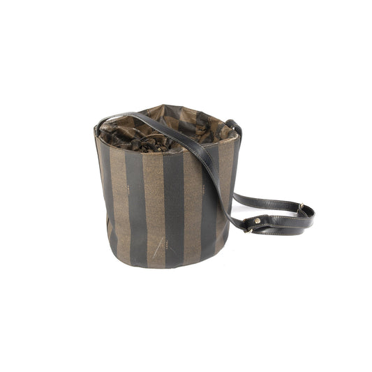 Fendi Vintage Pequin Bucket Bag