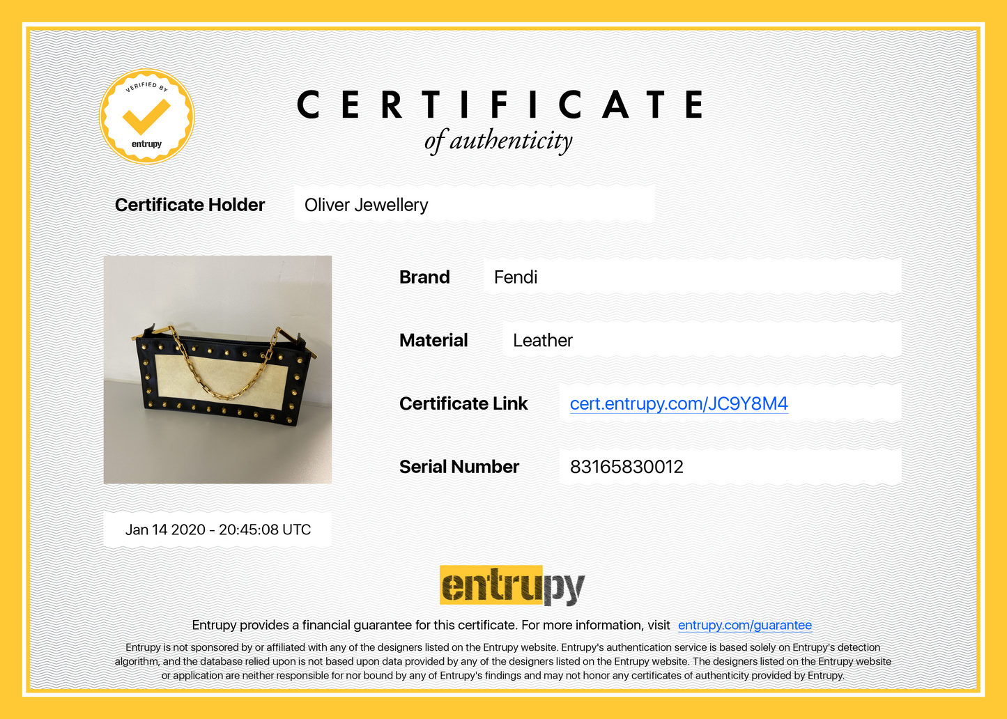 Fendi Vintage Studded Shoulder Bag
