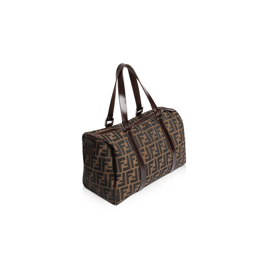 Fendi Zucca Boston Bag