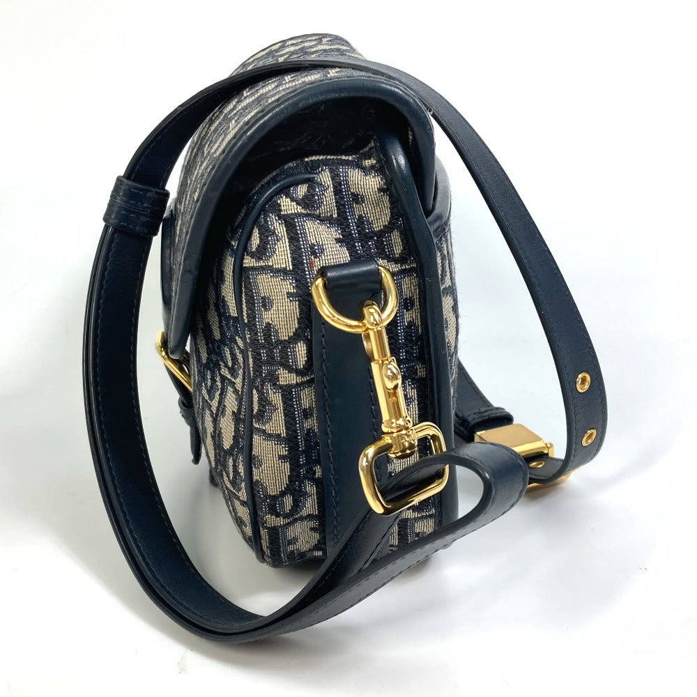 Dior Shoulder Bag M9319UTZQ Canvas / leather Navy Oblique BOBBY Women
