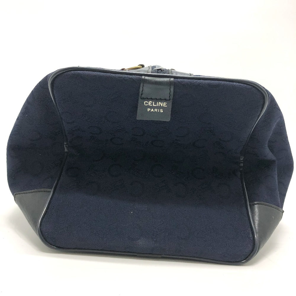 CELINE Boston Duffel bag Canvas / leather Navy C Macadam Carriage vintage Women
