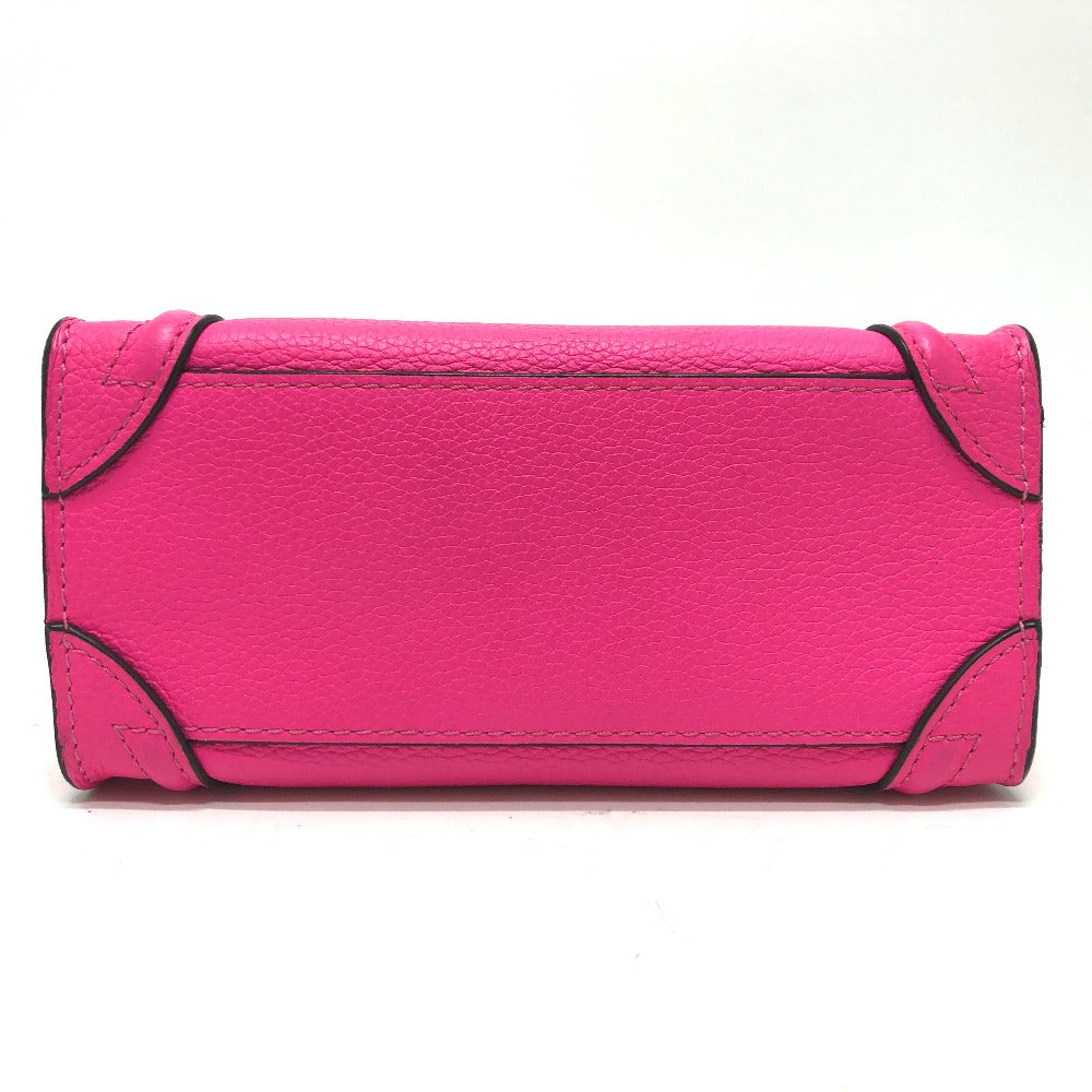 CELINE Handbag 18924 leather pink Luggage mini shopper Women
