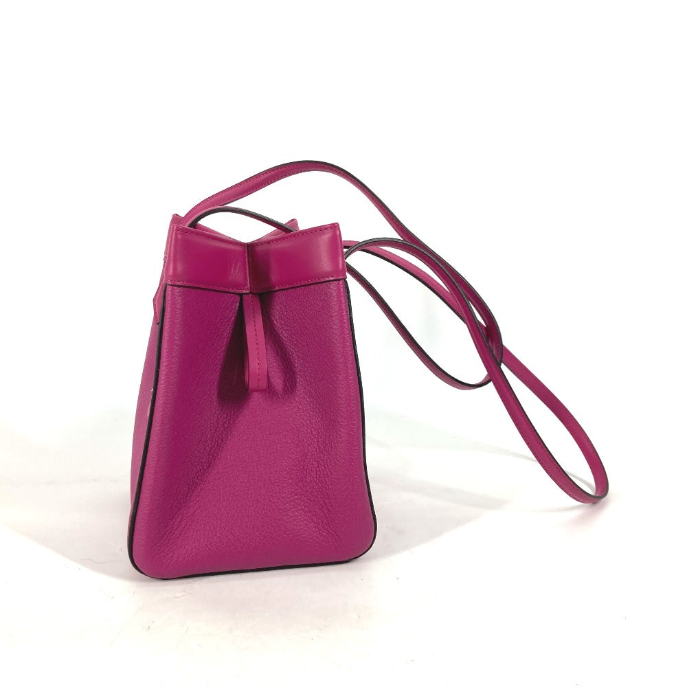 FENDI Shoulder Bag 8BS083 leather purple ORIGAMI MINI Small Women