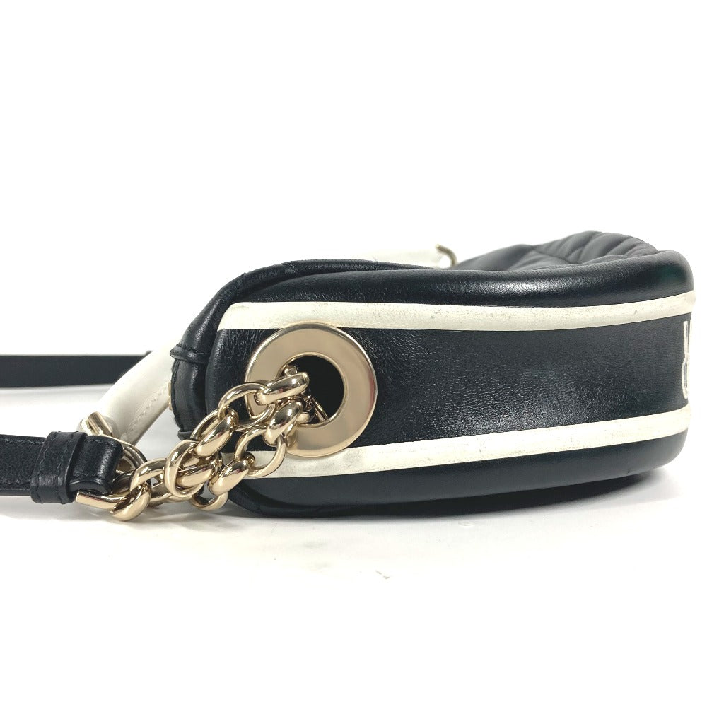 Dior Shoulder Bag M7200ONOA leather black Canage VIBE Hobo Bag Small Women