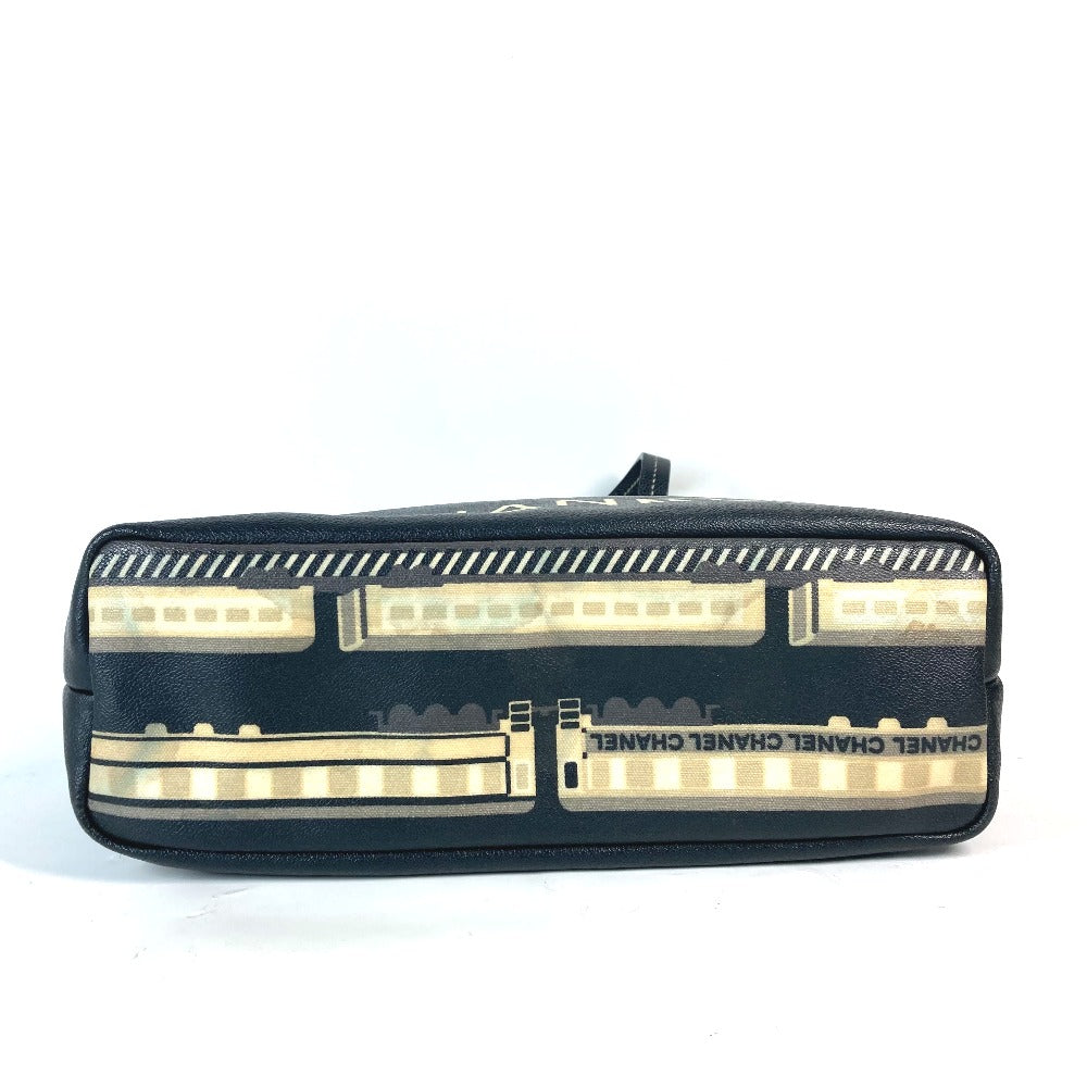CHANEL Shoulder Bag PVC / Leather black Central station