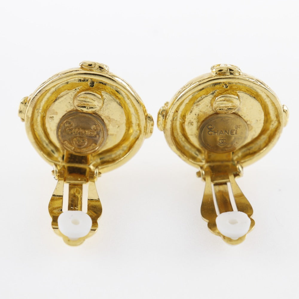 CHANEL Earring Plated Gold gold Women