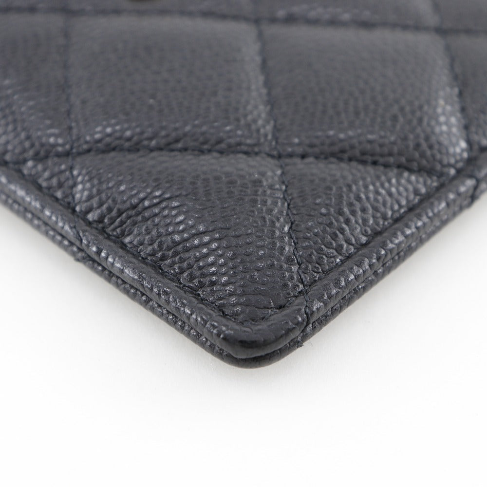CHANEL Card Case AP3595 Cabin skin black Gold Metal Matrasse