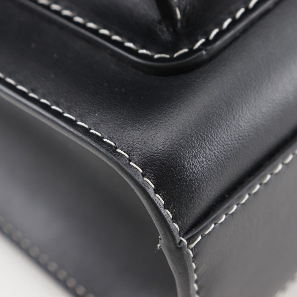BURBERRY Handbag 8040892 leather black 2WAYShoulder Women