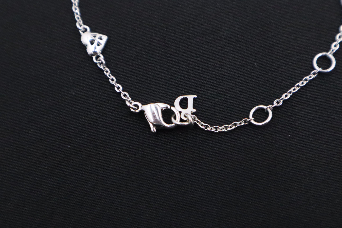 Dior Heart Bracelet with Pink Beads