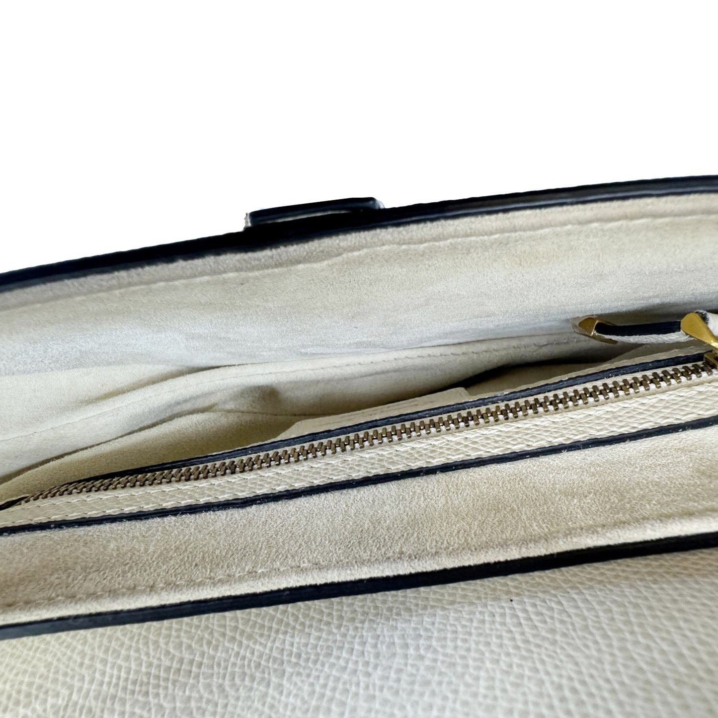 CHRISTIAN DIOR Saddle Leather Satchel Bag Off White