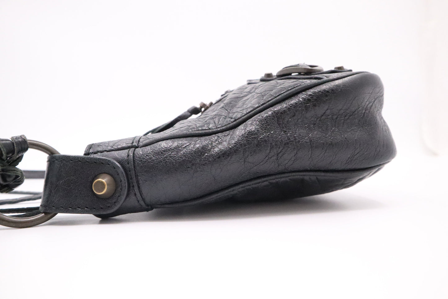Balenciaga Le Cagole Shoulder Bag in Black Leather