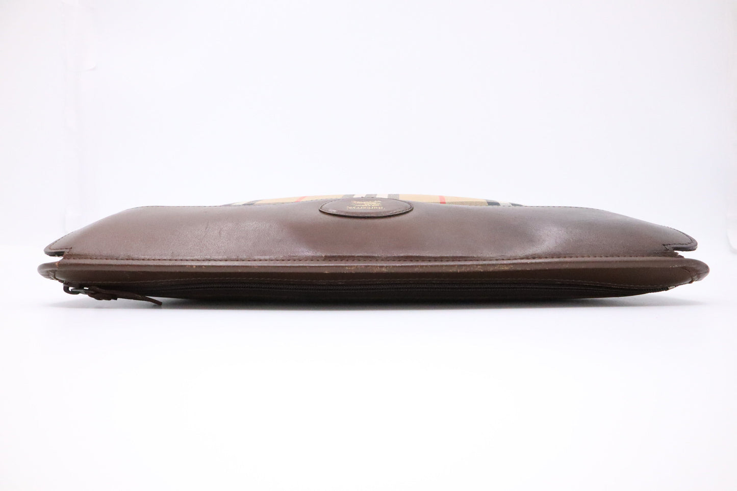 Burberry Clutch in Brown Check Canvas