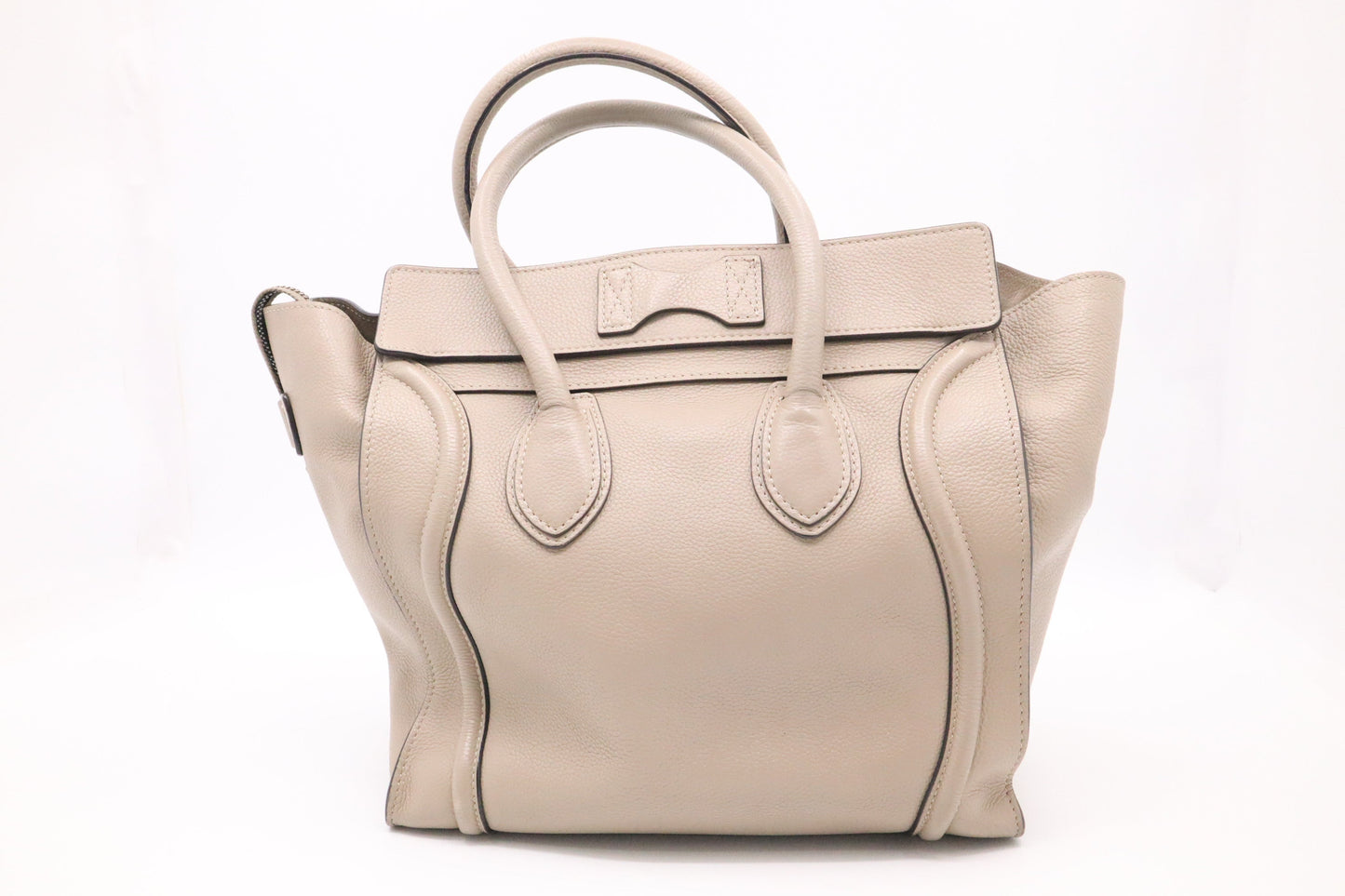 Celine Mini Luggage in Dune Drummed Leather