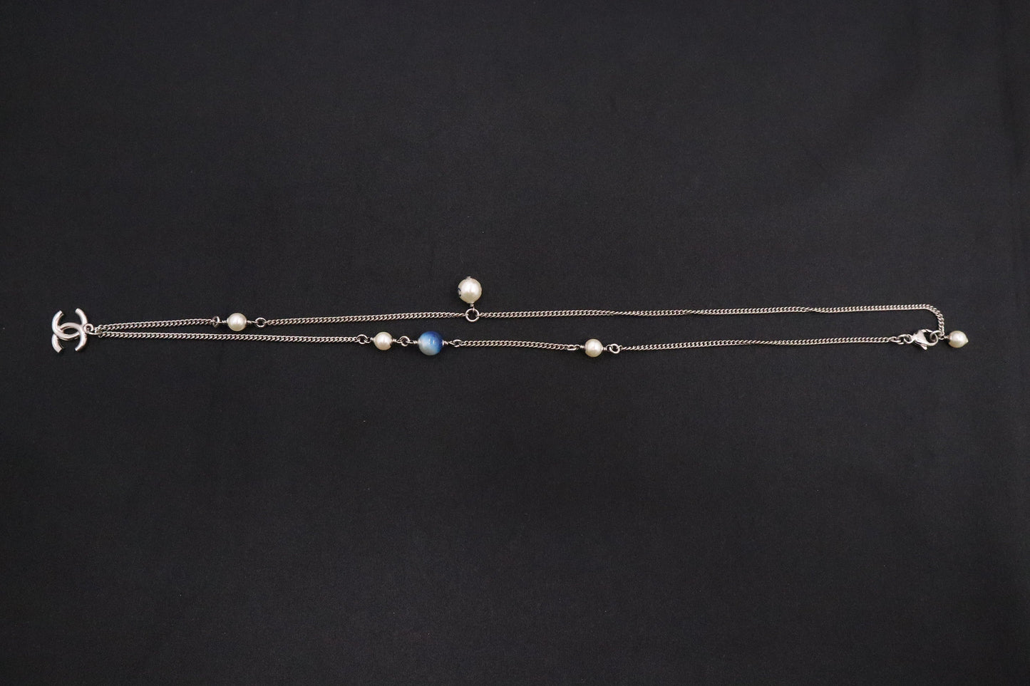 Chanel Necklace in Silver and Blue