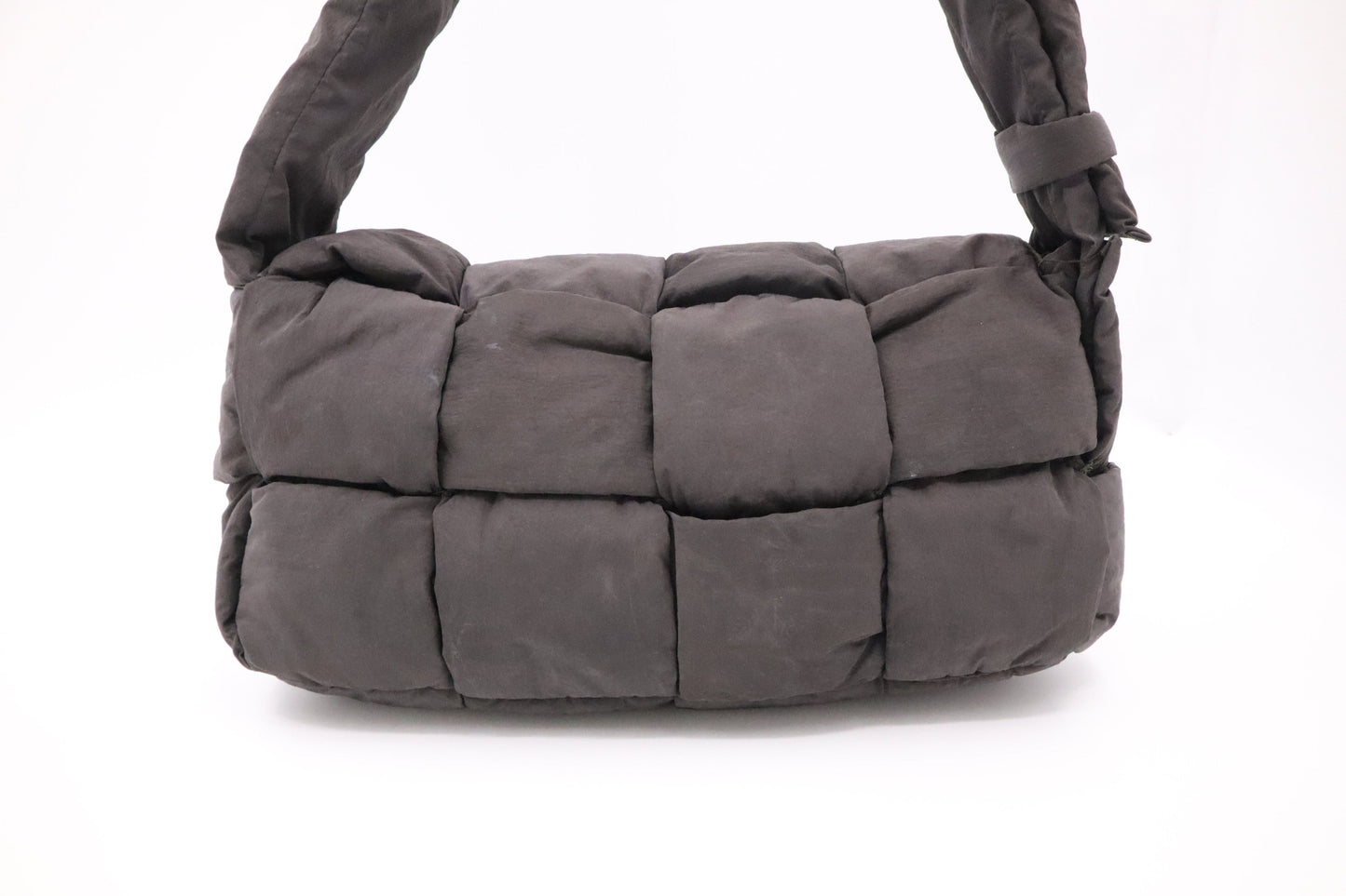 Bottega Veneta Padded Tech Cassette in Brown Nylon