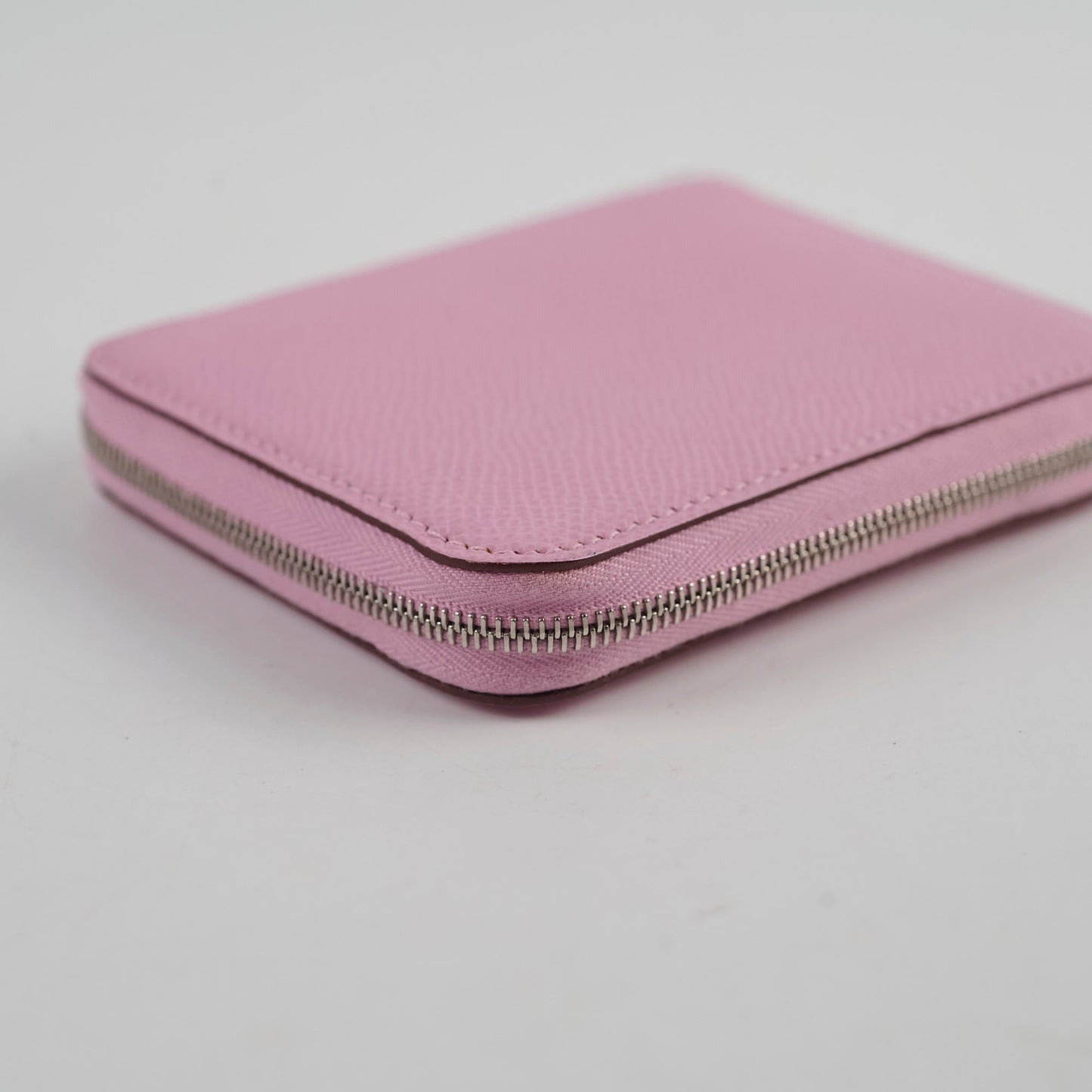 Hermes Silk in Compact Wallet Mauve Sylvestre