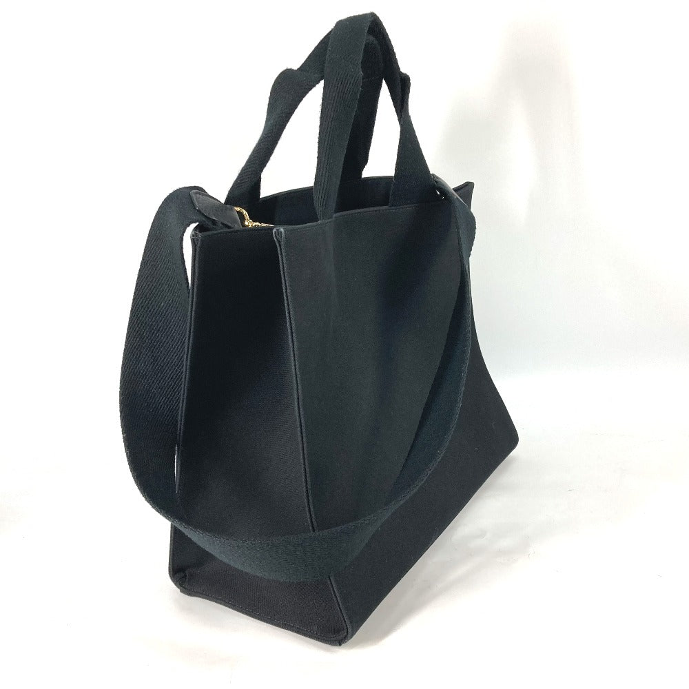 FENDI Shoulder Bag 8BH395 canvas black VERSACE collaboration FENDACE FENDACE Women