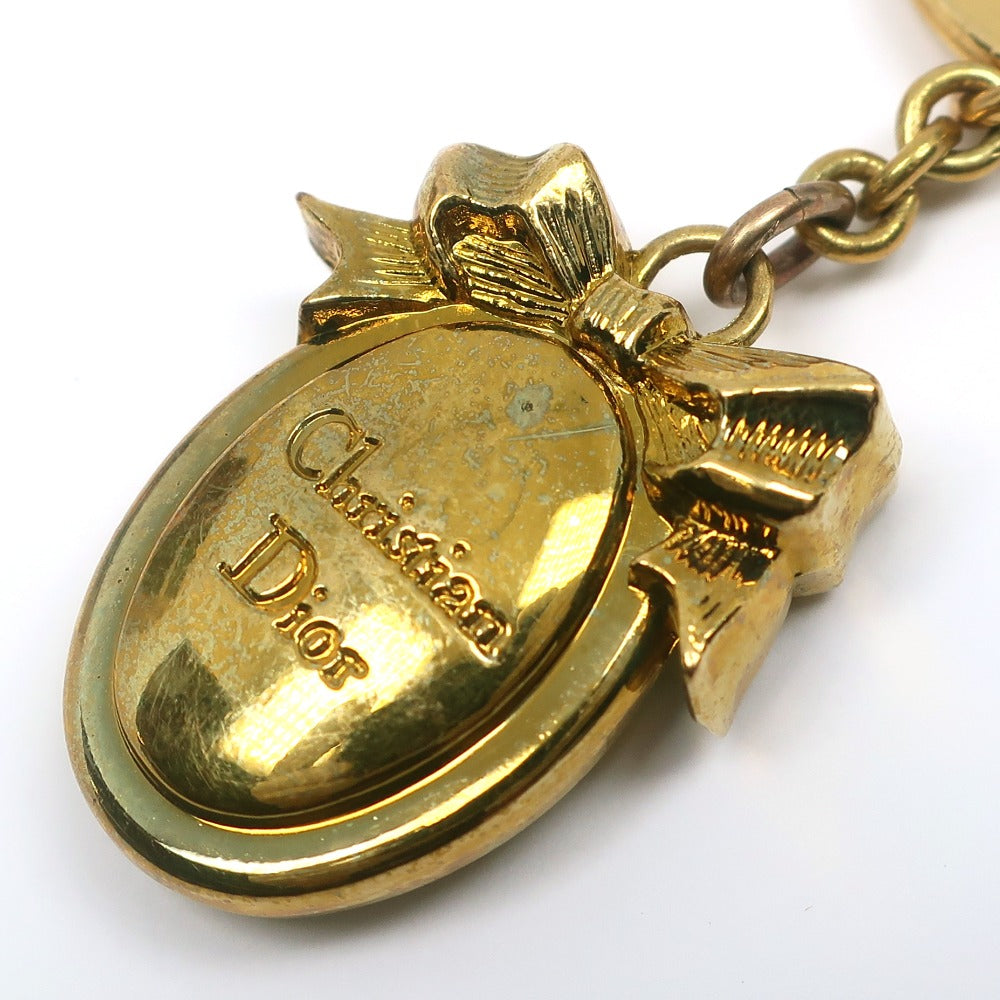 Christian Dior key ring Plated Gold gold Women