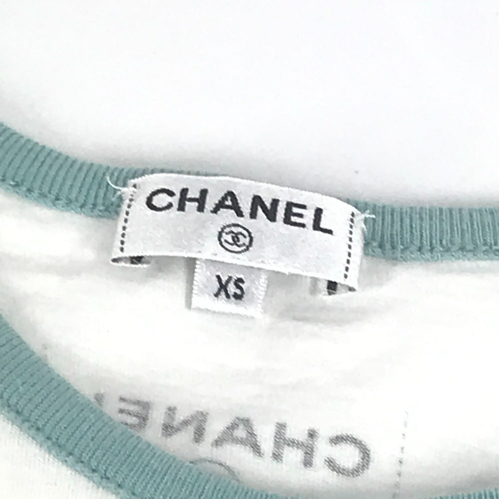 CHANEL Short sleeve T-shirt P55821 cotton pink COCO CUBA XS