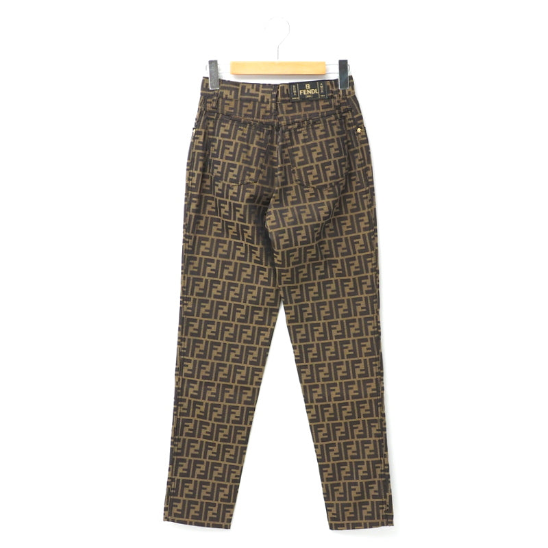 FENDI Pants 01.520100 66960 polyester Brown / Black Women I40/D34/INCH26
