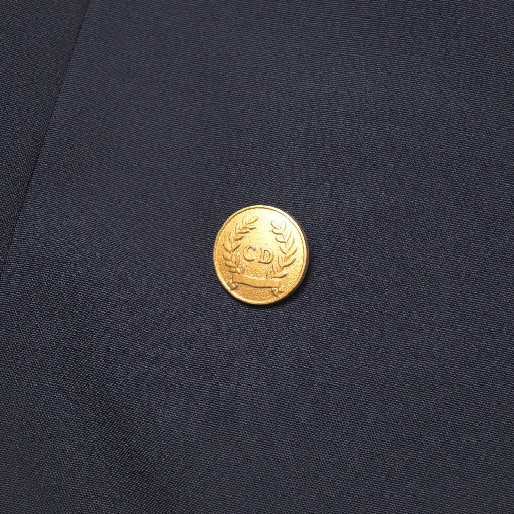 Christian Dior tailored jacket wool Navy gold Z0A0102 M