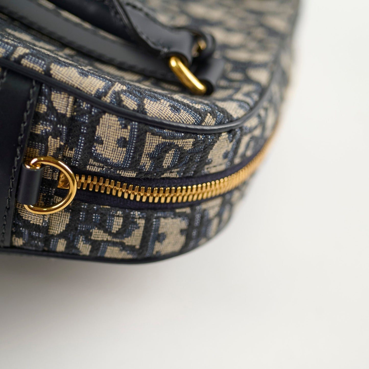 Deal of The Week - Christian Dior Medium D-Vibe Bowling Bag Navy Oblique