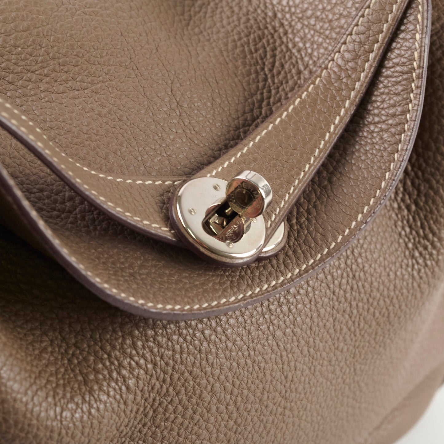Hermes Lindy 30 Etoupe Square M Stamp