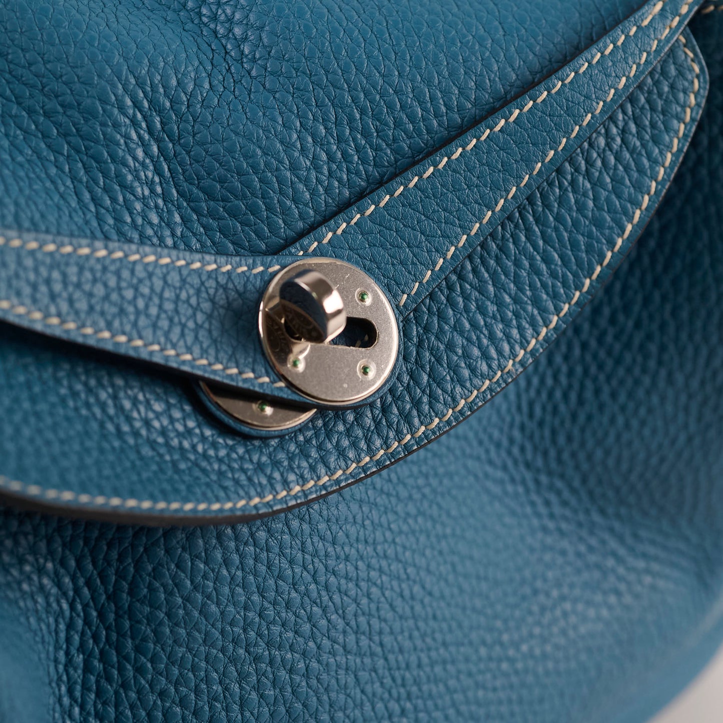 Hermes Lindy 30 Blue Jeans Clemence 2015