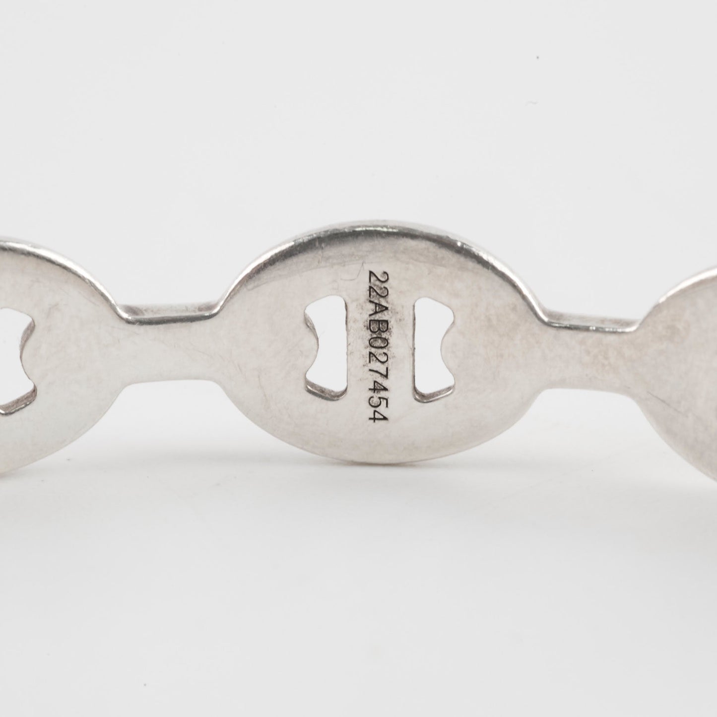 Hermes Sterling Silver Chaine D'ancre Bracelet LG