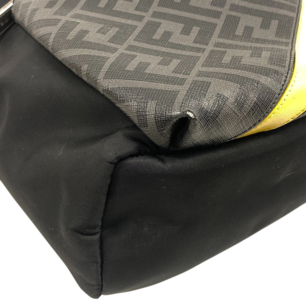 FENDI Backpack 7VZ042 PVC, Nylon black Backpack Zucca mens
