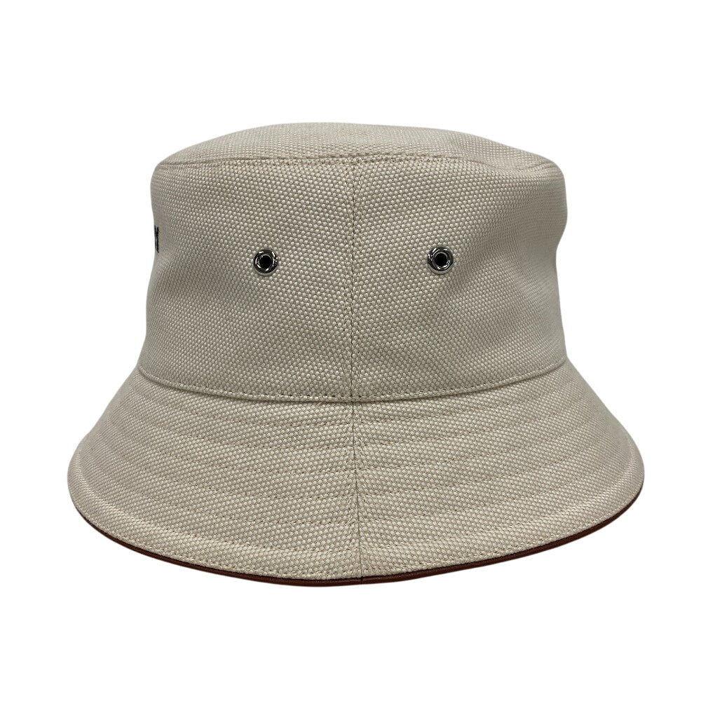 BURBERRY hat 8057401 Cotton, Leather beige Bucket hat Horse ferry Women(Unisex) M