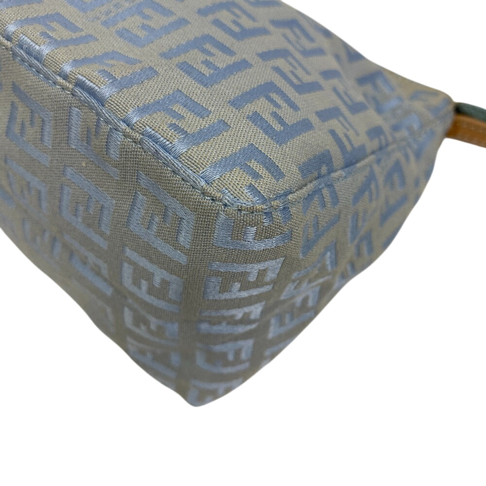FENDI Shoulder Bag canvas blue Accessory pouch Zucchino Women