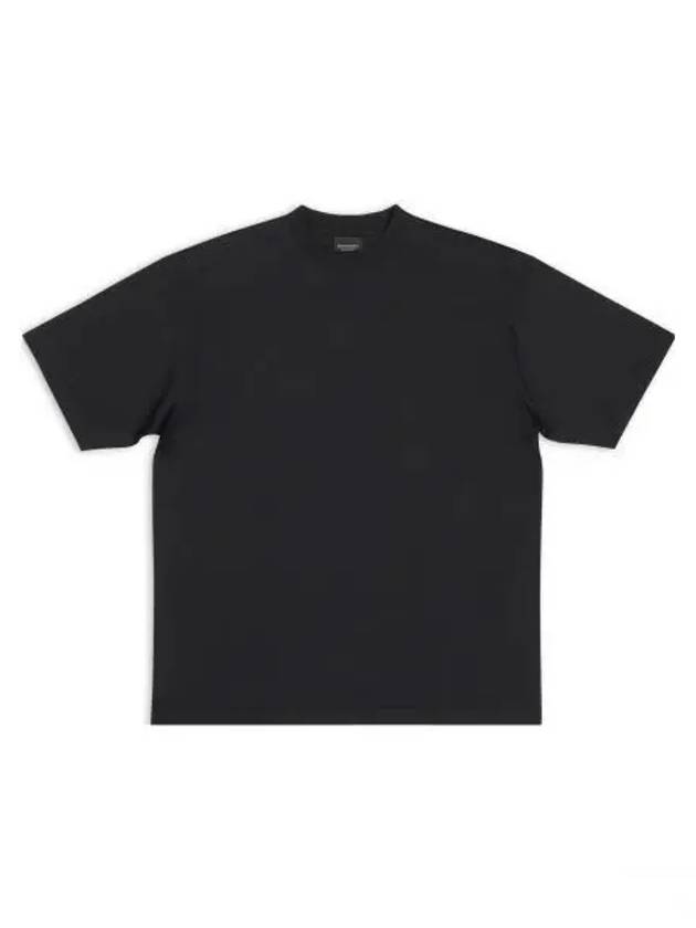 Luxury Balenciaga Trending 2025 Care Label Print Short Sleeve T-Shirt Black