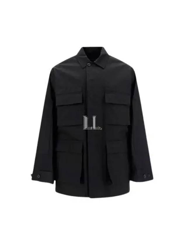 Luxury Balenciaga Trending 2025 Men's Cotton Drill Cargo Jacket Black