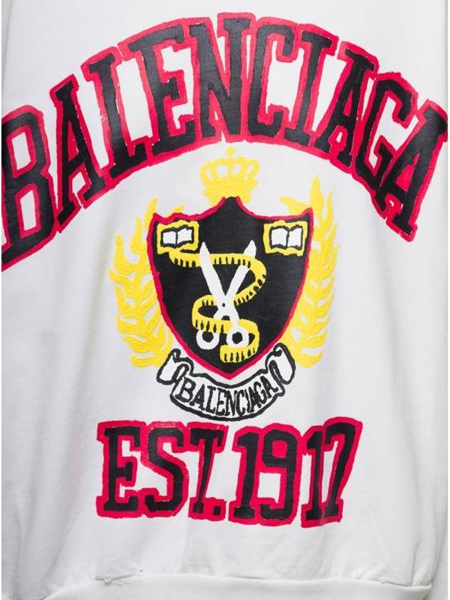Luxury Balenciaga Trending 2025 Graphic Printing Sweatshirt White