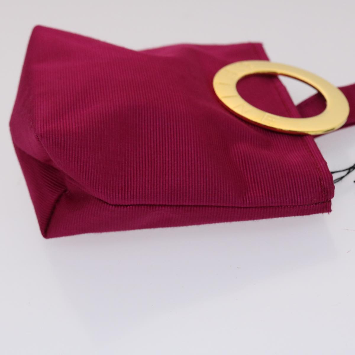 Luxury CELINE Circle Pouch Nylon Pink am4821