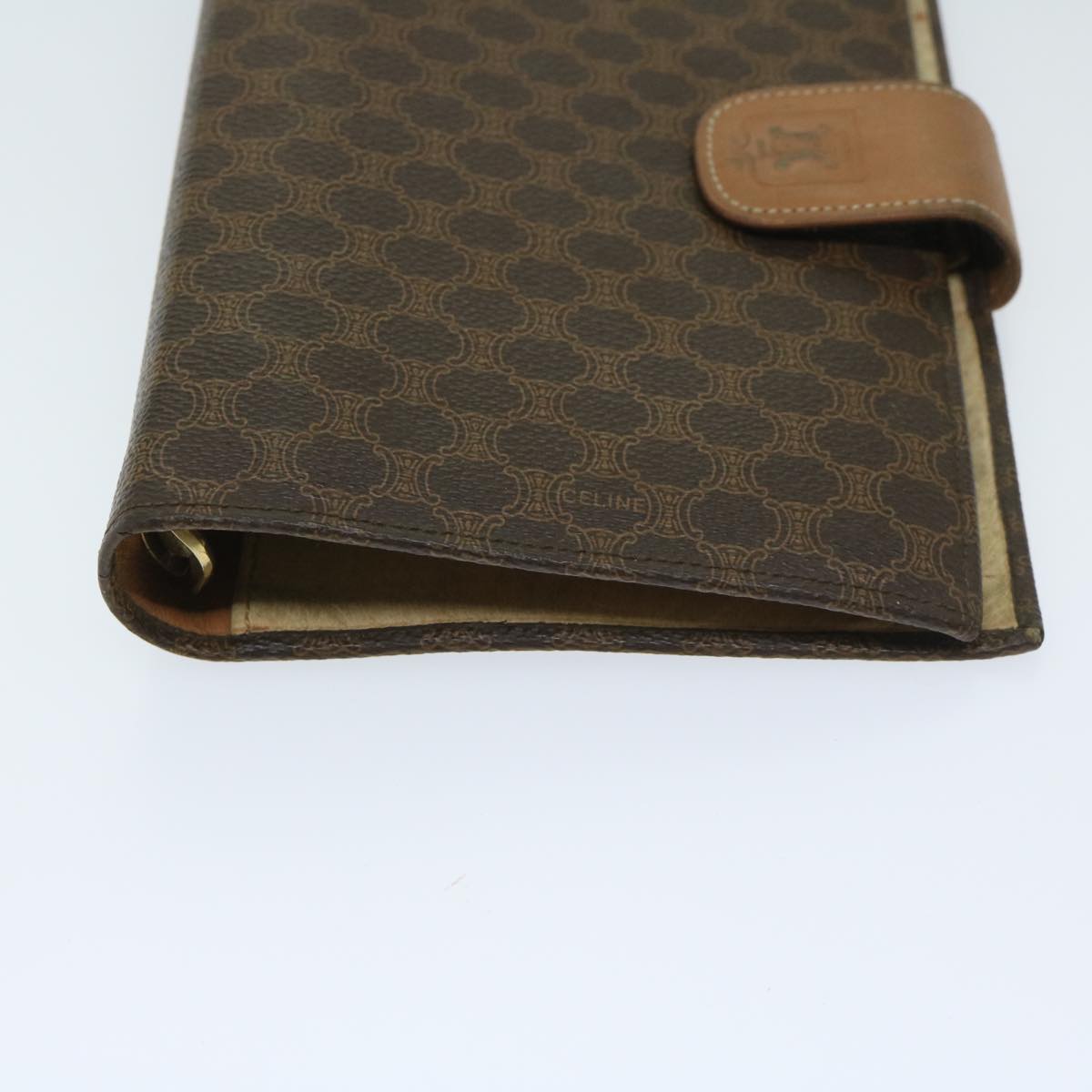 Luxury CELINE Macadam Canvas Day Planner Cover PVC Brown am5982