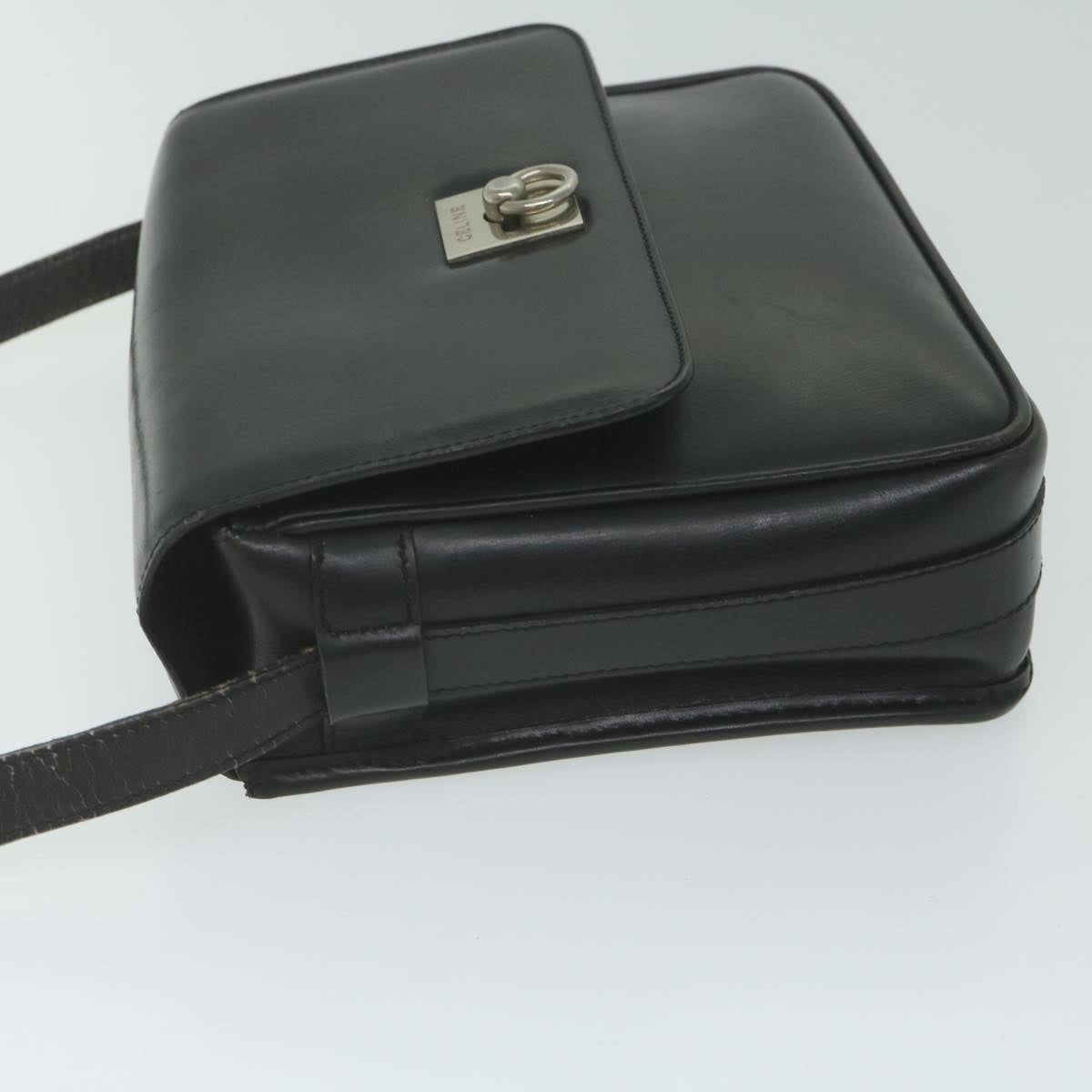 Luxury CELINE Shoulder Bag Leather Black ar11207